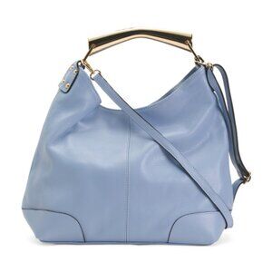 CHEVAL Made In Italy Leather Hobo With Metal Hardware Strap